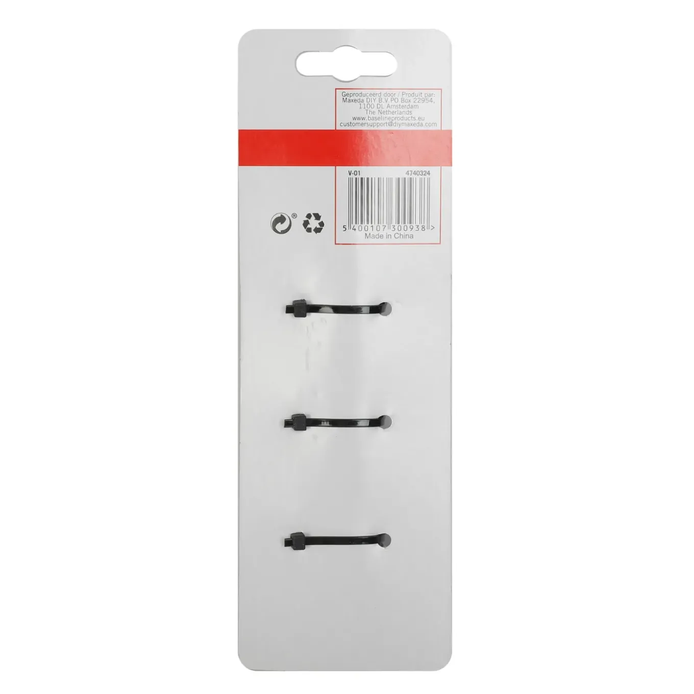 Baseline veerklemmenset 60mm – 6 stuks
