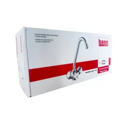 Baseline Wastafelmengkraan - Hoge uitloop - Draaibaar - Chroom - 25,0cm