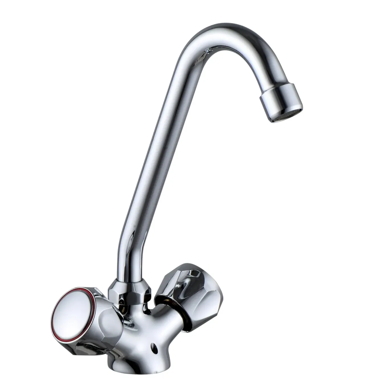 Baseline Wastafelmengkraan - Hoge uitloop - Draaibaar - Chroom - 25,0cm