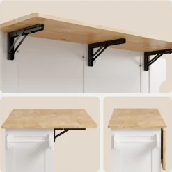 BEALIFE - Keukentrolley Op Wieltjes - Ak600 - Wit Bruin - 145 X 75 X 90 Cm