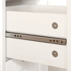 BEALIFE - Moderne Slaapkamer Ladekast 4 Lades - Mat Wit - Hout - 30x30x85 Cm