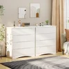 Bealife - Slaapkamer Ladekast 4 Lades - Wit - Moderne Stijl - Mdf - 71 X 40 X 82 Cm