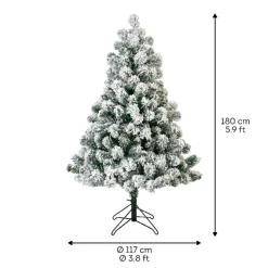 Bellatio Decorations Kunst Kerstboom - 180 Cm - Sneeuw