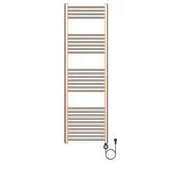 Belrad Elektrische Handdoekdroger - Smart Wifi - 700w - 1600x500mm - Geborsteld Koper - Rechts