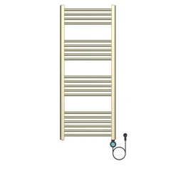 Belrad Elektrische Radiator 1200x500 Mm – 700w – Geborsteld Goud – Smart Wifi
