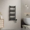 Belrad Elektrische Radiator 1200x500 Mm – 700w – Mat Zwart – Smart Wifi