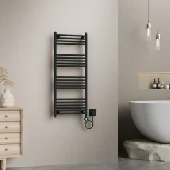 Belrad Elektrische Radiator 1200x500 Mm – 700w – Mat Zwart – Smart Wifi