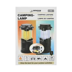 Benson Campinglamp - Flame - 2 Lichtstanden - Lantaarn - Kamperen