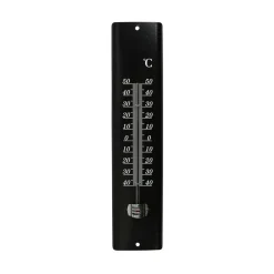 Benson Thermometer - Metaal - Zwart - 30 Cm - Binnen/buiten