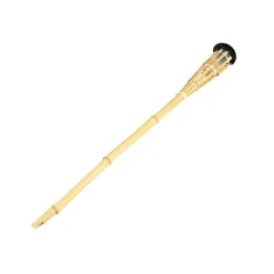 Benson Tuinfakkel - Solar - Led Tuinlamp - Bamboe - 78 Cm - Bruin