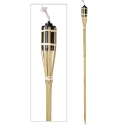 Benson Tuinfakkels - 3x - Olie - Bamboe - Navulbaar - 120 Cm