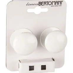Bertomani Meubelknop - Aluminium - Wit - 35mm - Set van 2