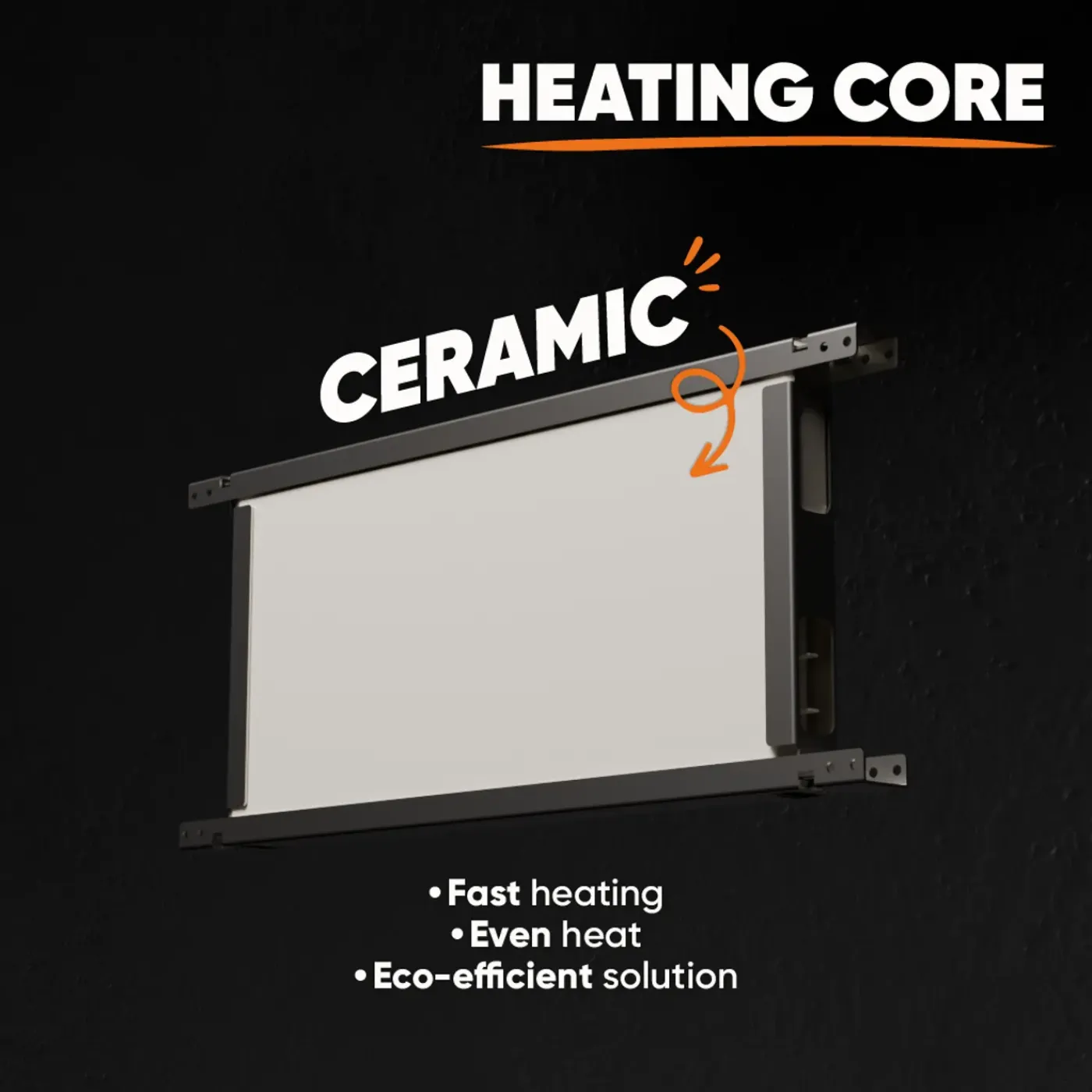 BESTHERM - Radiator - Keramische Inertieradiator - Wifi - Wandmontage - 1000w - Wit - Illo Connect