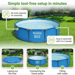 Bestway Bestway Steel Pro Max Rond - 427x122 Cm - 8-delig S566