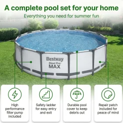 Bestway Bestway Steel Pro Max Rond - 427x122 Cm - 8-delig S566