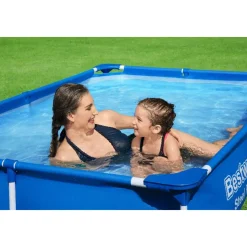 Bestway opzetzwembad Steel Pro rechthoek 221x150x43cm