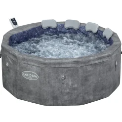 Bestway Spa Lay-Z Carrara Airjet - Grijs Steen - 6 Personen - 170x170x65 cm