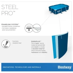 Bestway Zwembad Steel Pro Rechthoek 300