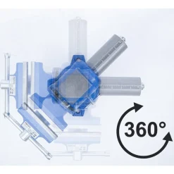 BGS technic Bgs Bankschroef - 100 Mm Spanbekken - 360° Draaibaar