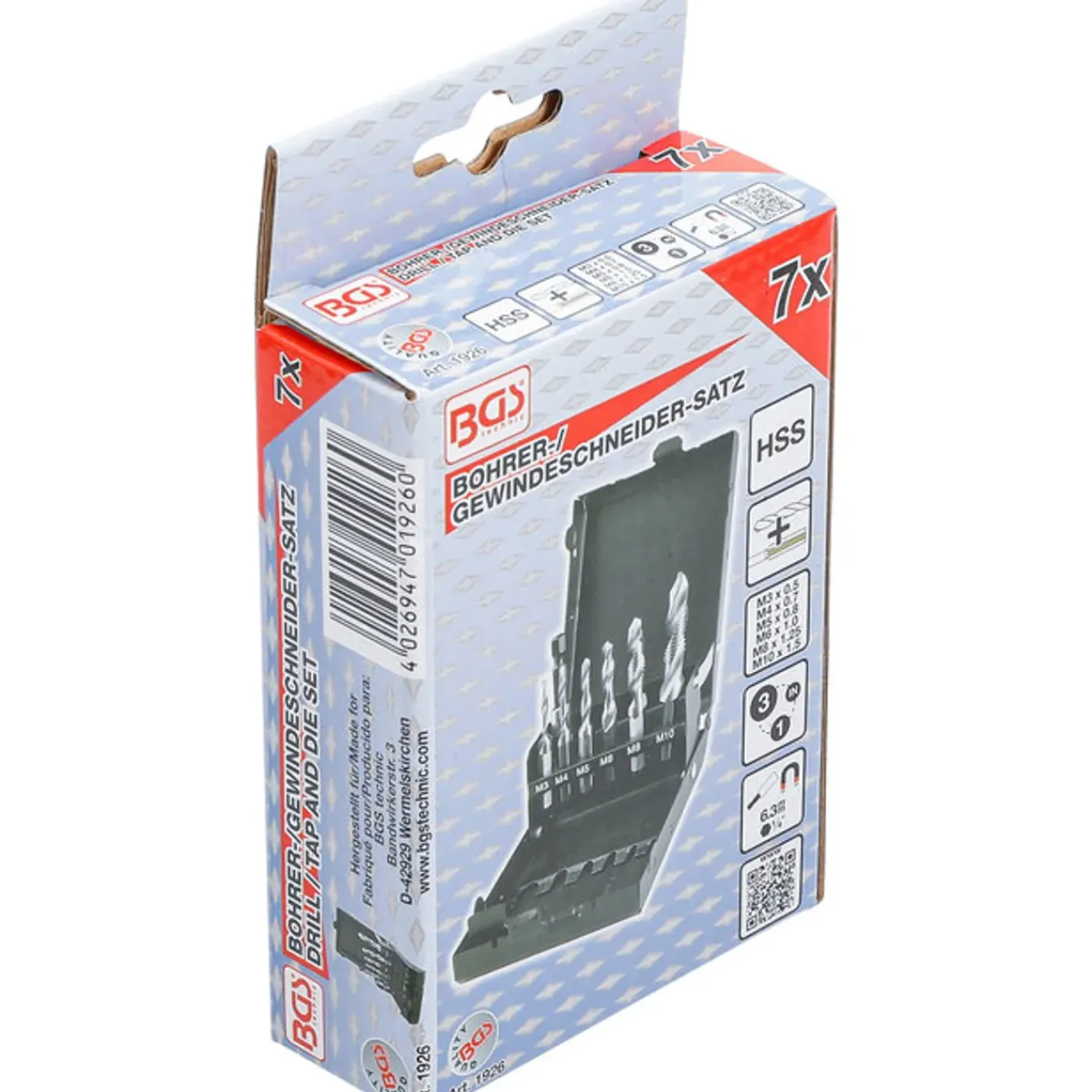 BGS technic Bgs Hss-g Boor-/tapset 7 Delig
