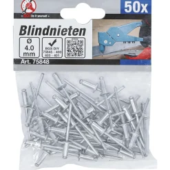 Bgs Popnagel Assortiment Diam. 4,0 Mm, 50 Delig