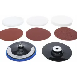 BGS technic Bgs Schuur- En Polijstschijvenset - Diam. 180 Mm - 8 Delig