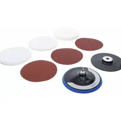 BGS technic Bgs Schuur- En Polijstschijvenset - Diam. 180 Mm - 8 Delig