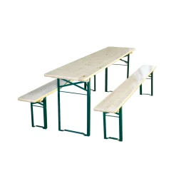 Overig Biertafel - Hout en Metaal - Natuurlijk - Inklapbaar - 6 Personen - 180x50cm