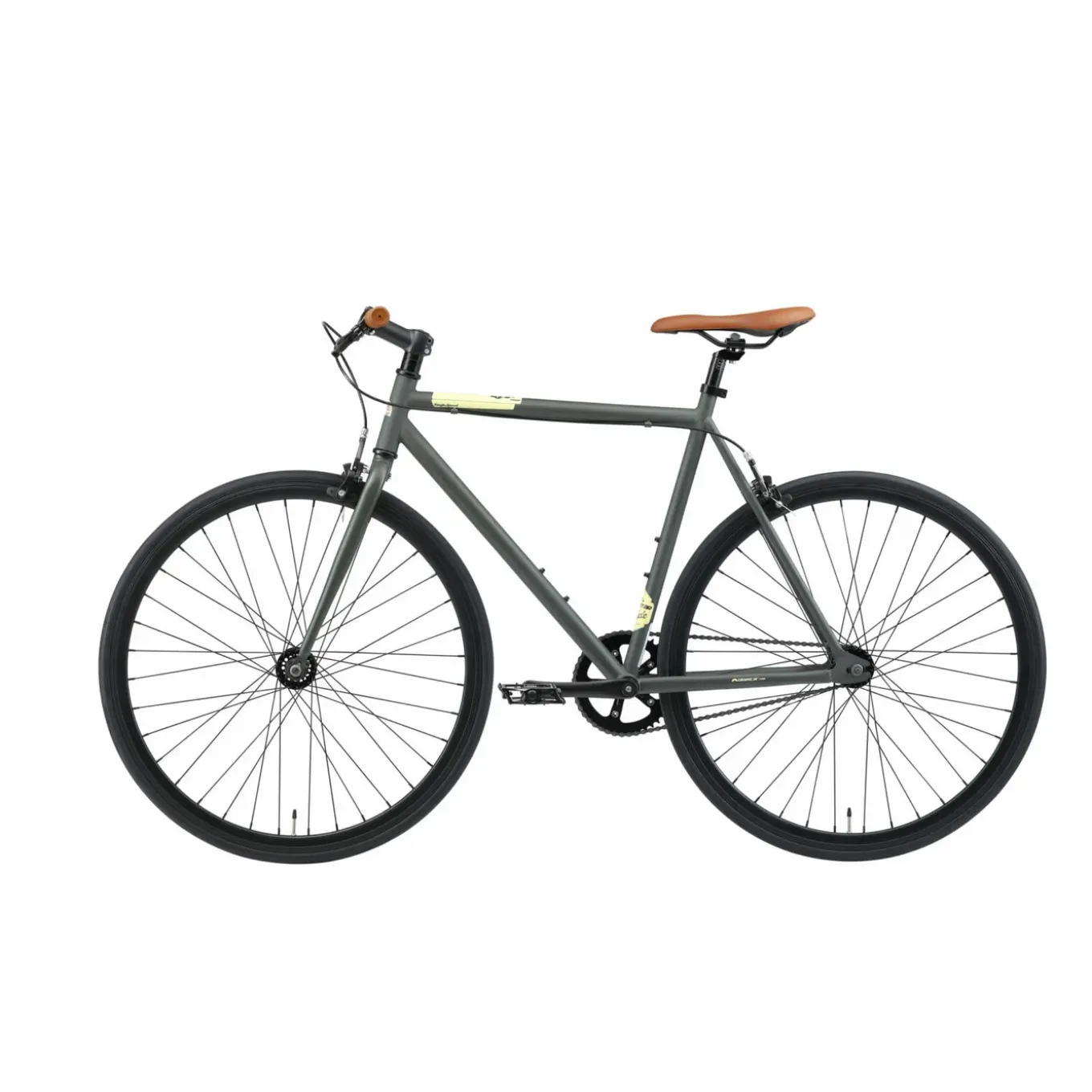 Bikestar Singlespeed 28 Inch Retro Wielrenfiets, Antraciet / Beige