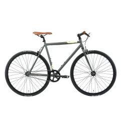Bikestar Singlespeed 28 Inch Retro Wielrenfiets, Antraciet / Beige
