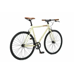 Bikestar Singlespeed 28 Inch Retro Wielrenfiets, Beige / Bruin