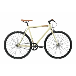 Bikestar Singlespeed 28 Inch Retro Wielrenfiets, Beige / Bruin