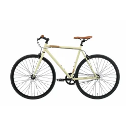 Bikestar Singlespeed 28 Inch Retro Wielrenfiets, Beige / Bruin