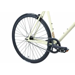 Bikestar Singlespeed 28 Inch Retro Wielrenfiets, Beige / Bruin