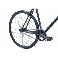 Bikestar Singlespeed 28 Inch Retro Wielrenfiets, Zwart / Grijs