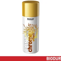 BIODUR Metallic Spuitbus Goud - Chroom Spiegeleffect - 400 ml - Hoogglans - Binnen