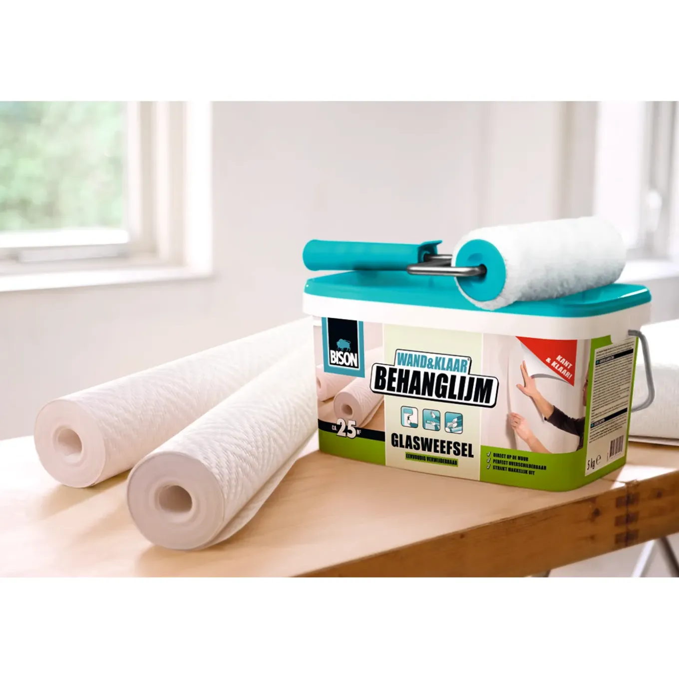 Bison behanglijm Wand&Klaar glasweefselbehang 5kg