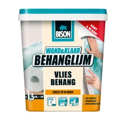 Bison Wand&Klaar Behanglijm Vliesbehang - Wit - 1kg