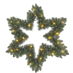 Black Box Trees Kerstkrans Ster Met Led Verlichting - D60 Cm