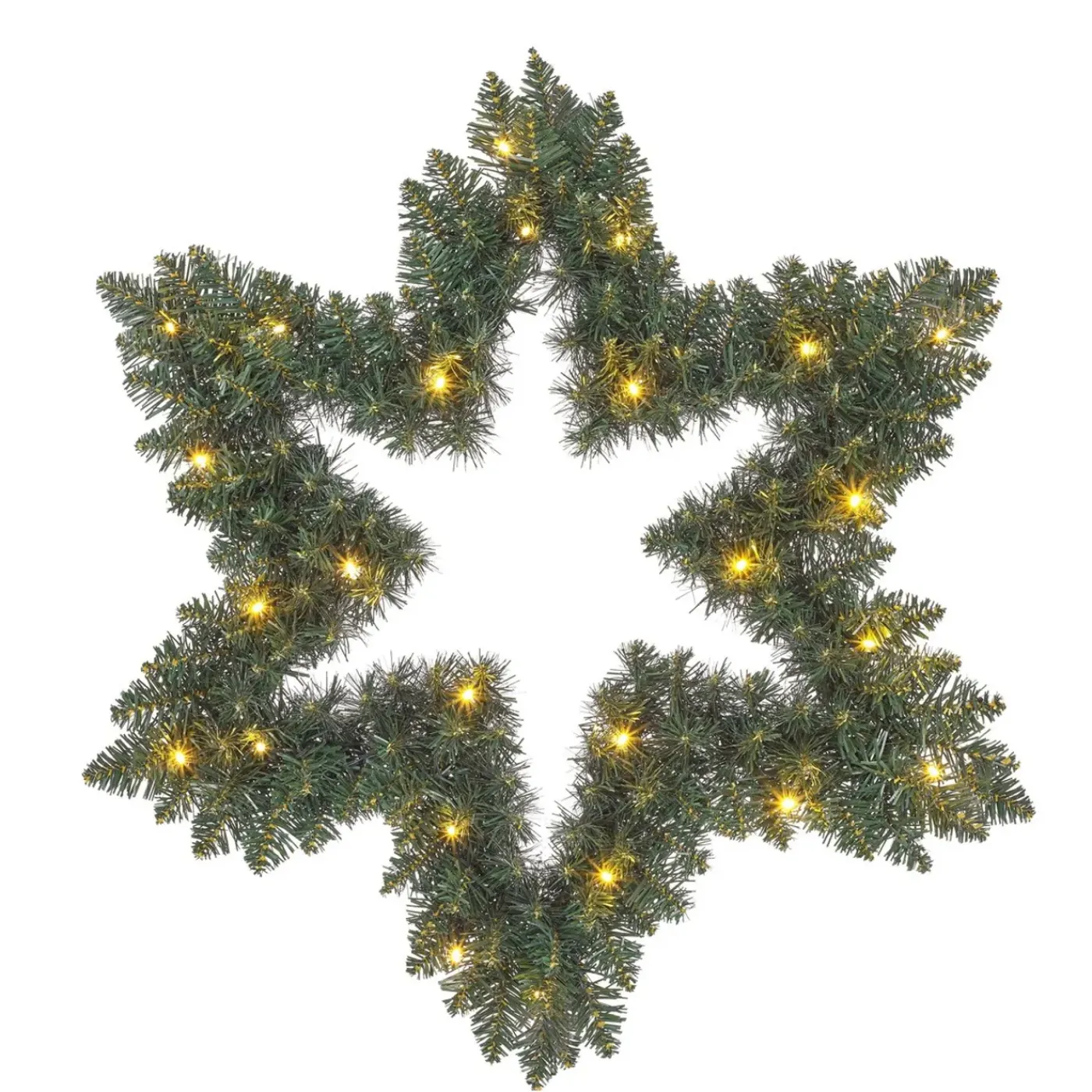 Black Box Trees Kerstkrans Ster Met Led Verlichting - D60 Cm