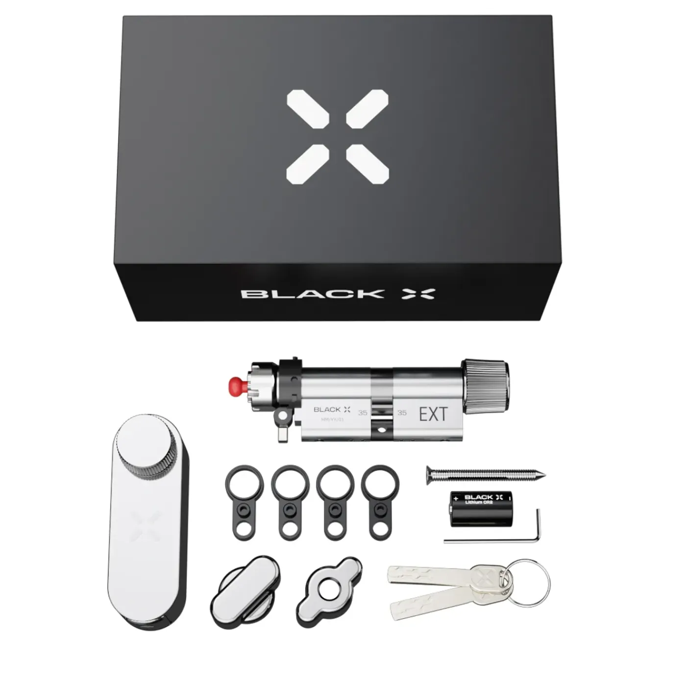 Black X Smart Lock 35/35mm - 45/45mm Chroom