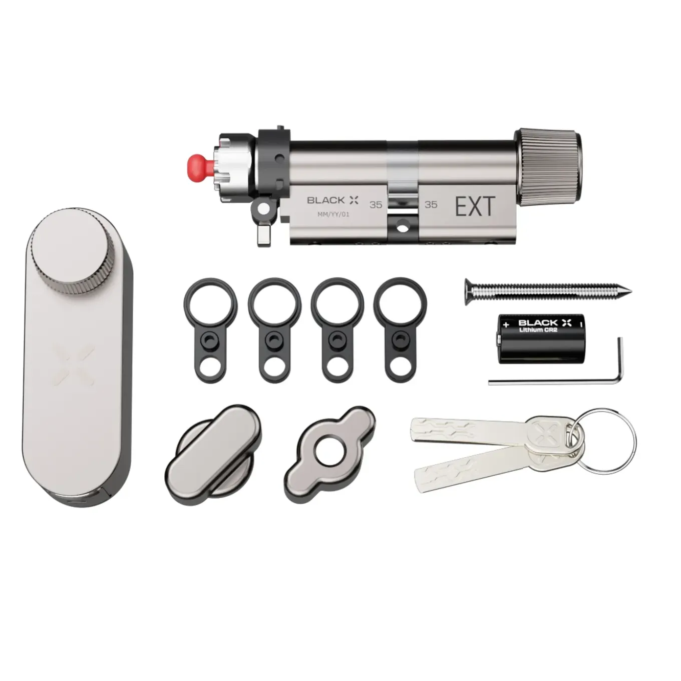Black X Smart Lock 35/35mm - 45/45mm Mat Nikkel