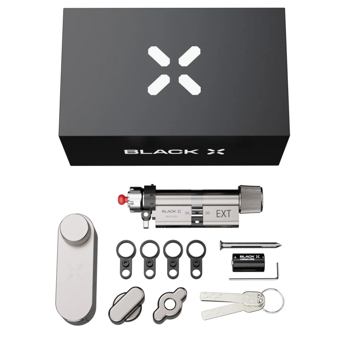 Black X Smart Lock 35/35mm - 45/45mm Mat Nikkel