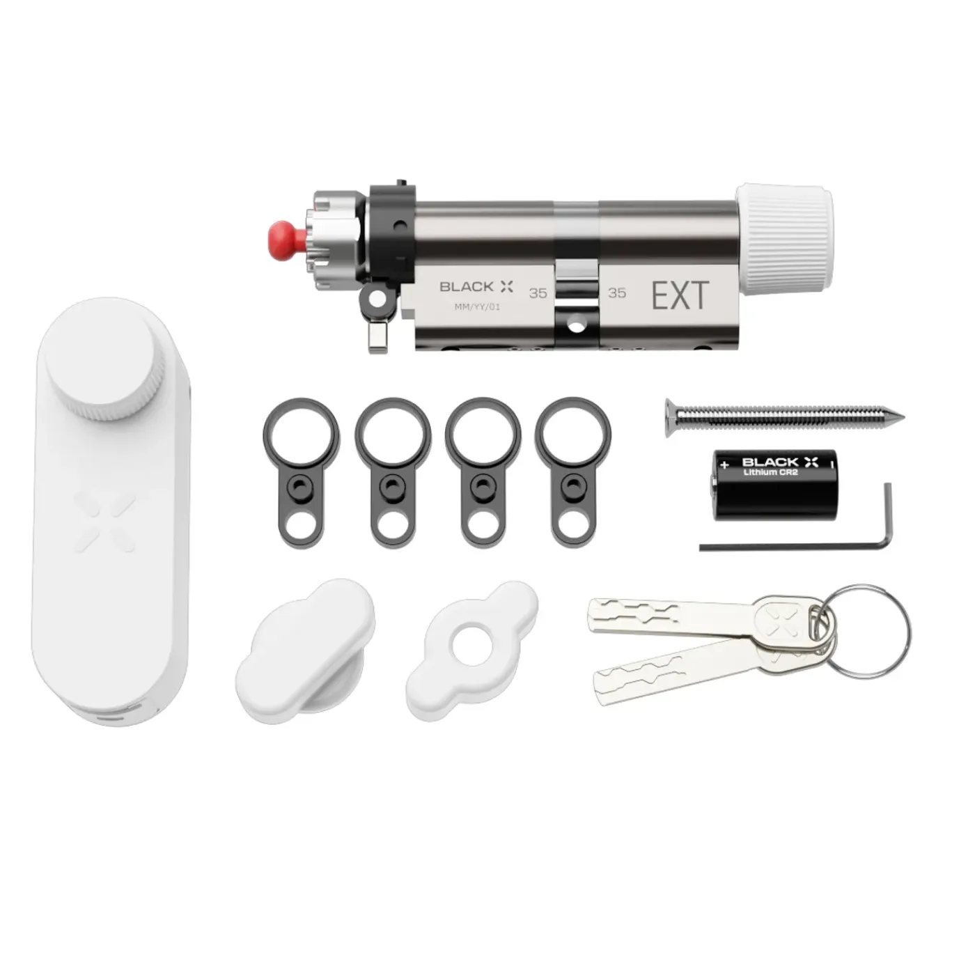 Black X Smart Lock 35/35mm - 45/45mm Wit