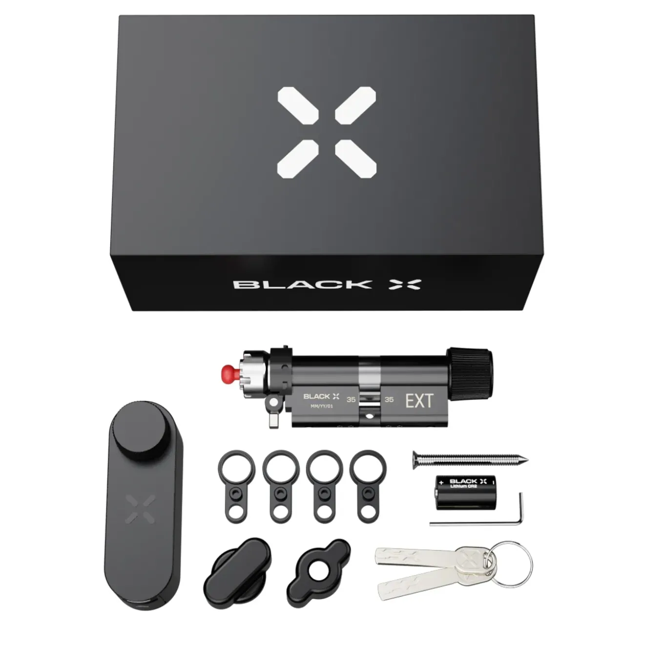 Black X Smart Lock 35/35mm - 45/45mm Zwart