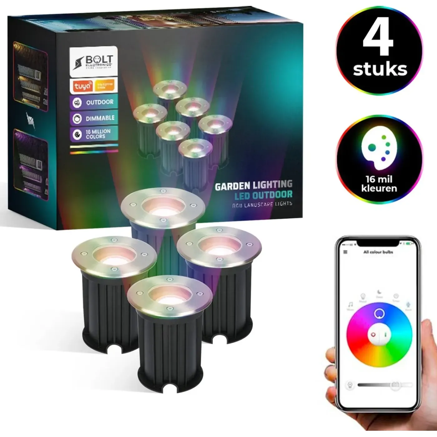 Bolt Electronics Grondspots – Led Spots – Buitenlamp – Tuinspots – Tuinverlichting Lamp