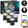 Bolt Electronics - Slimme Led-grondspots Voor Buiten - 6 Stuks - Rgbww