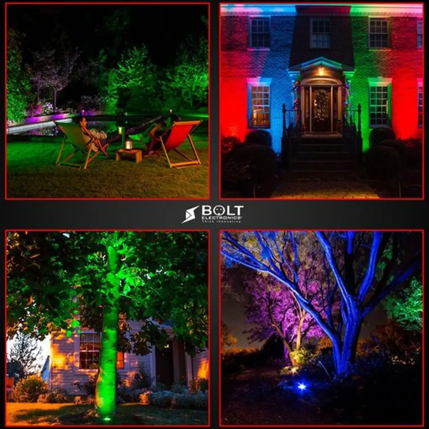 Bolt Electronics - Slimme Led-grondspots Voor Buiten - 6 Stuks - Rgbww