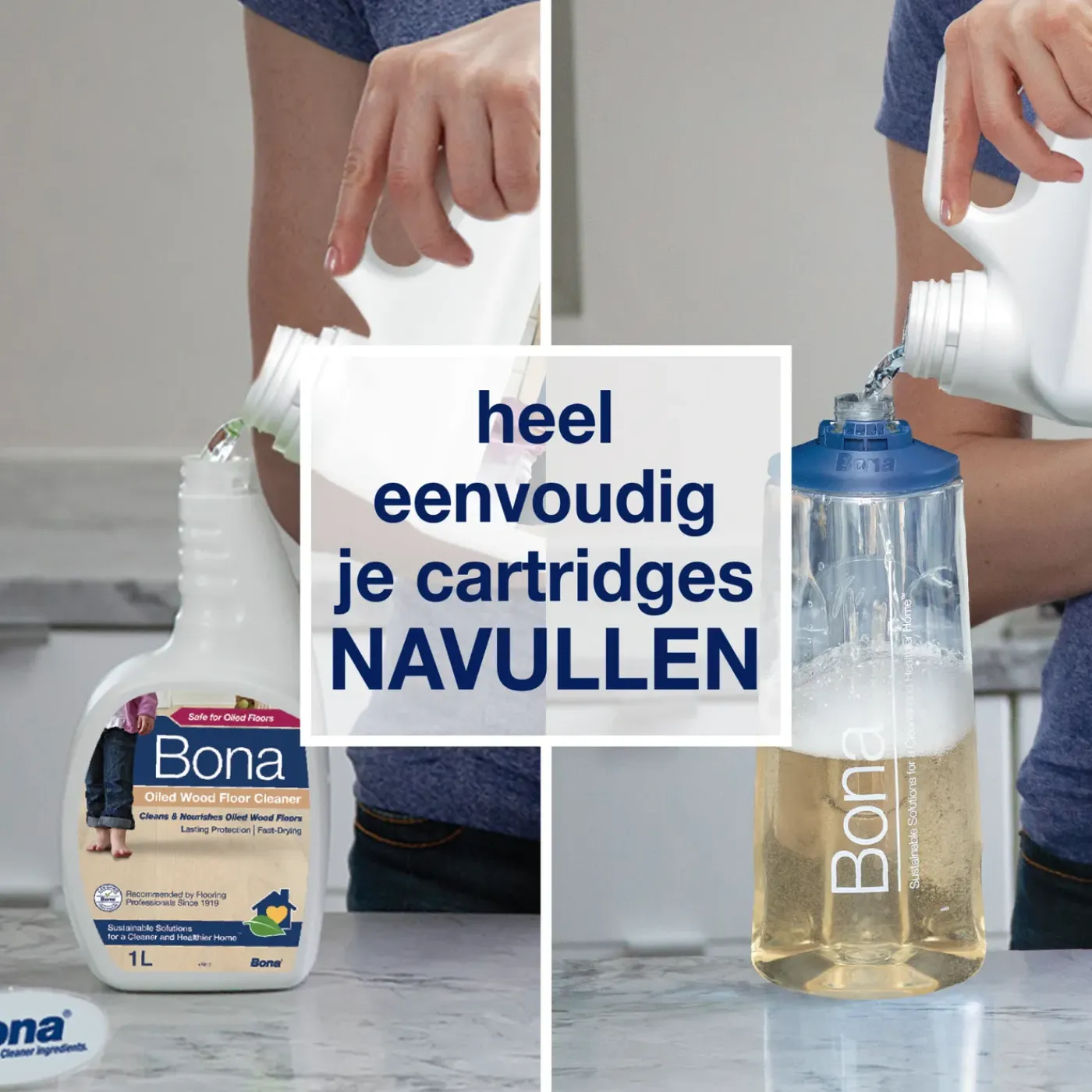 Bona Geoliede Houten Vloer Reiniger - Parketreiniger - Navulling 2,5 Liter