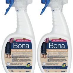 Bona Geoliede Houten Vloer Reiniger Spray - 2 x 1 Liter Multipack - Parketreiniger